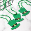  String Beaded Lucky Leprechaun Hat Necklaces