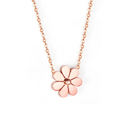  Rose Gold Flower Necklace