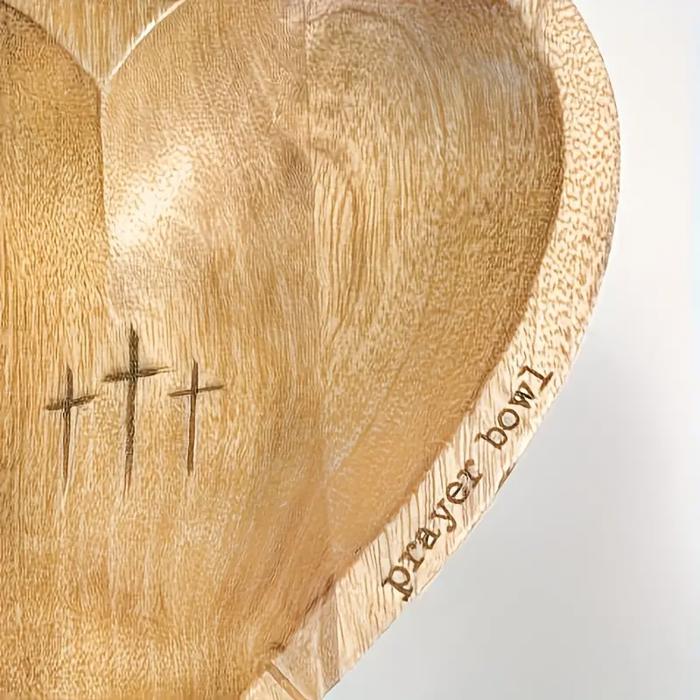 Wooden Heart Prayer Bowl