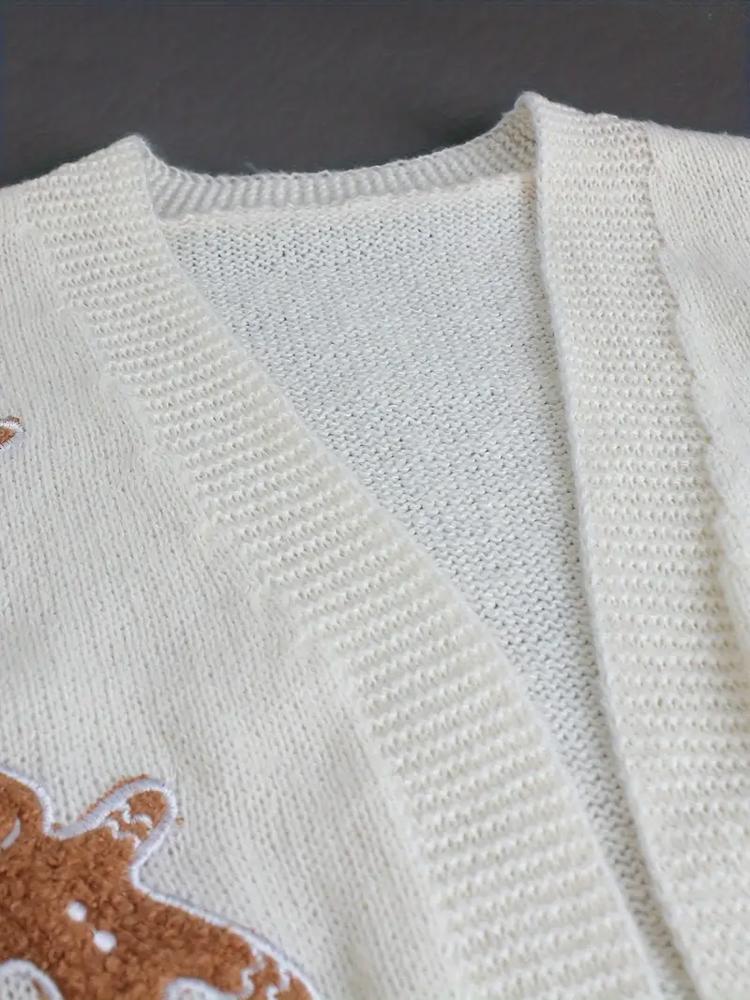 Gingerbread Man Cropped Sweater