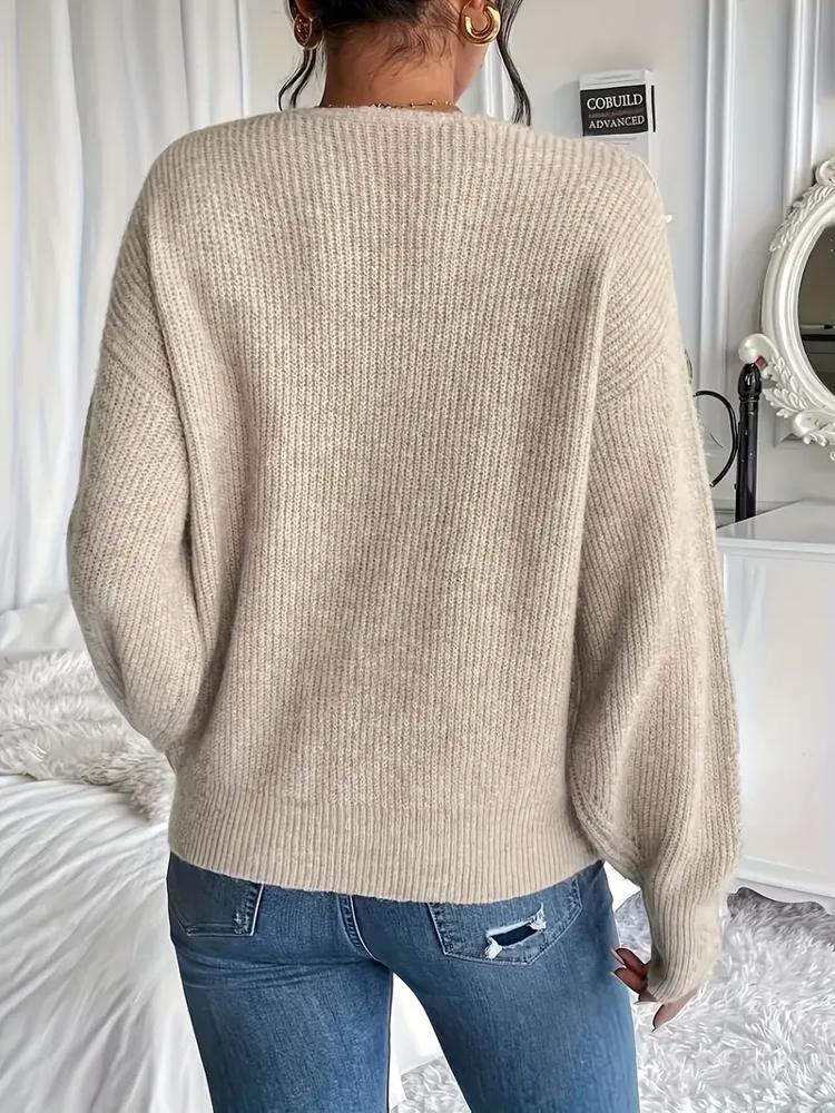 Pearl Oat Casual Sweater