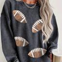  Cozy Sequin Football Shirt