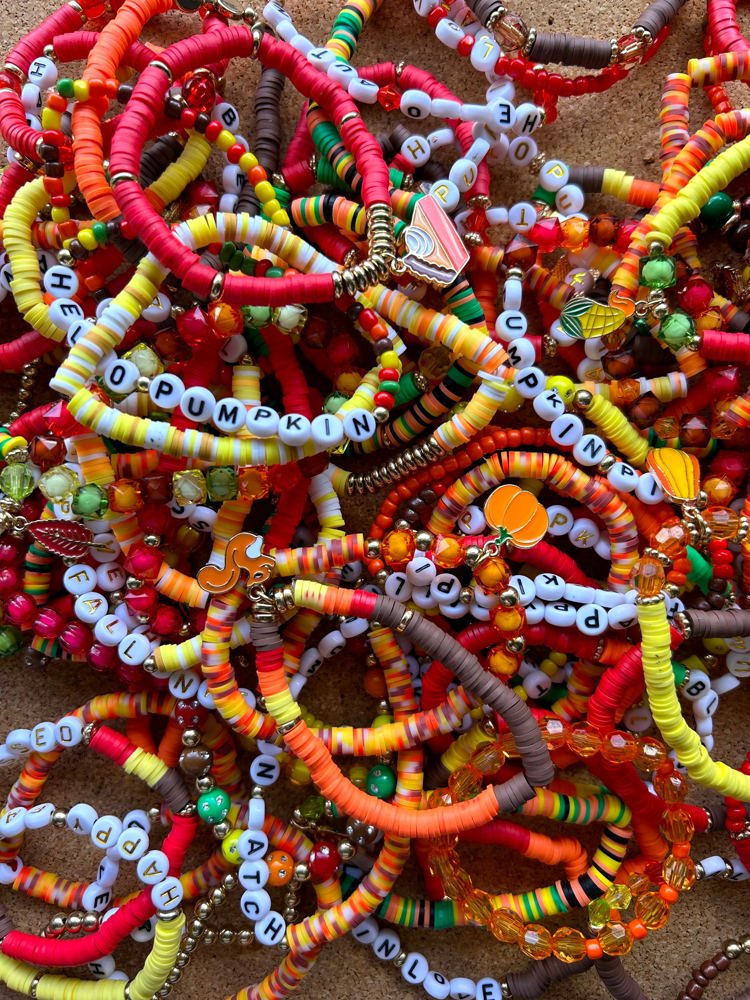 Fall Themed Stretchy Bracelets