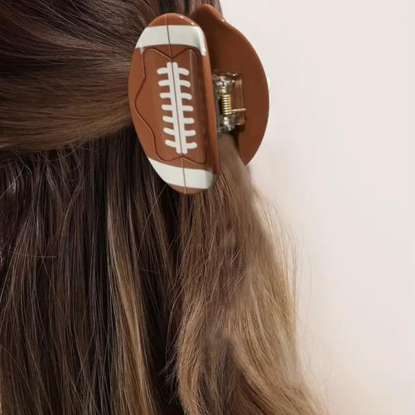 Football Hair Clips