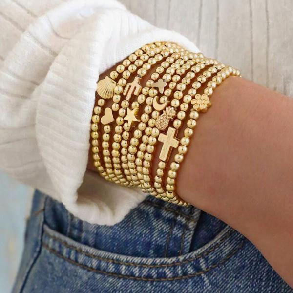 September Gold Bracelet Set