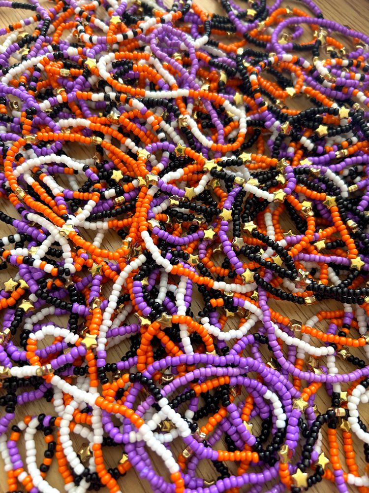 Gold Star Halloween Stretchy Bracelets