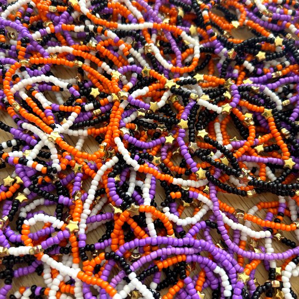 Gold Star Halloween Stretchy Bracelets