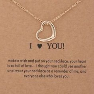 I Love You Necklace