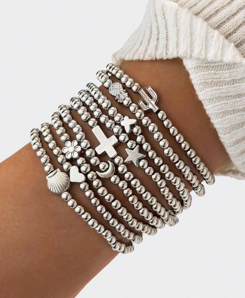 September Silver Bracelet Set