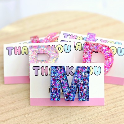 Personalized Letter Hair Clip