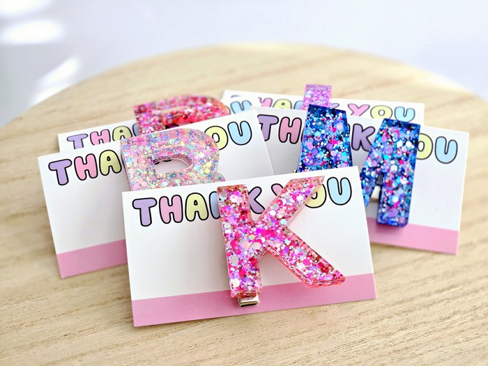 Personalized Letter Hair Clip