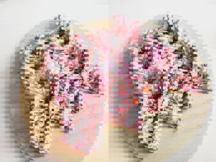 SET OF TWO kids Hand Tied Piggie Bows