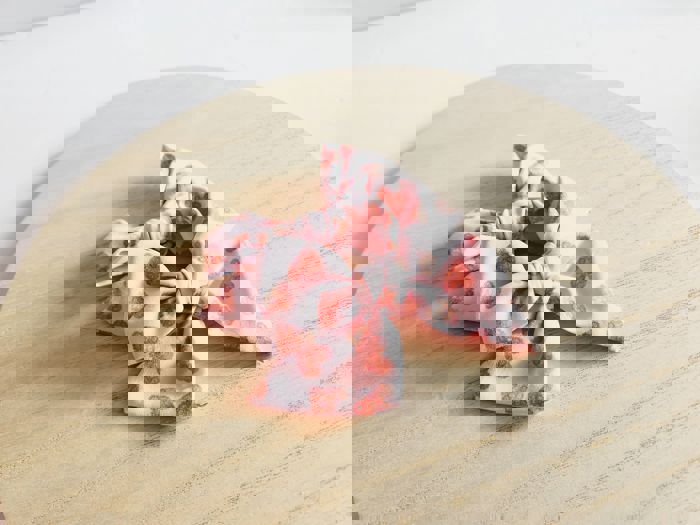 SET OF TWO kids Hand Tied Piggie Bows