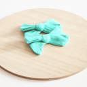  SET OF TWO kids Hand Tied Piggie Bows