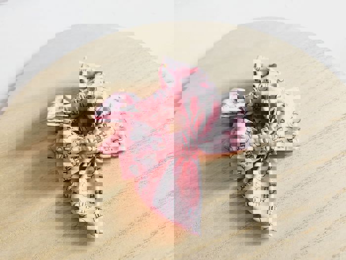 SET OF TWO kids Hand Tied Piggie Bows