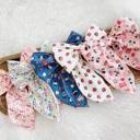  Extra Large Ribbed Hair Bow Clips