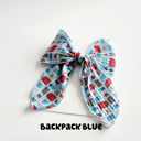  Extra Large Ribbed Hair Bow Clips