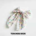  Extra Large Ribbed Hair Bow Clips