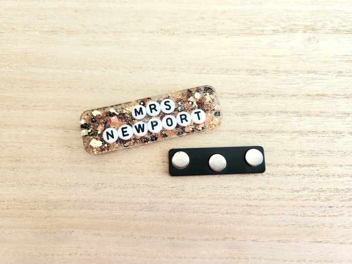 Personalized TEACHER name tag gift