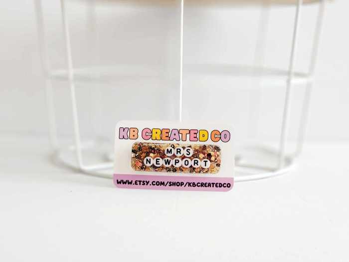 Personalized TEACHER name tag gift