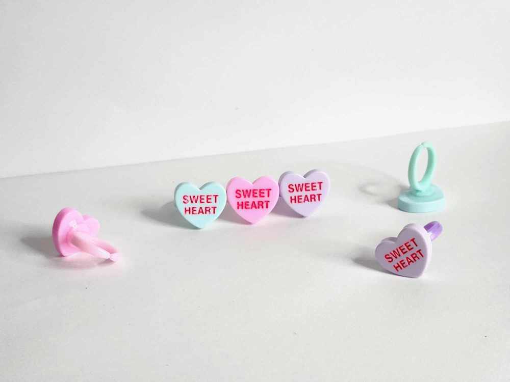 SET of 3 Sweetheart Rings for Kids