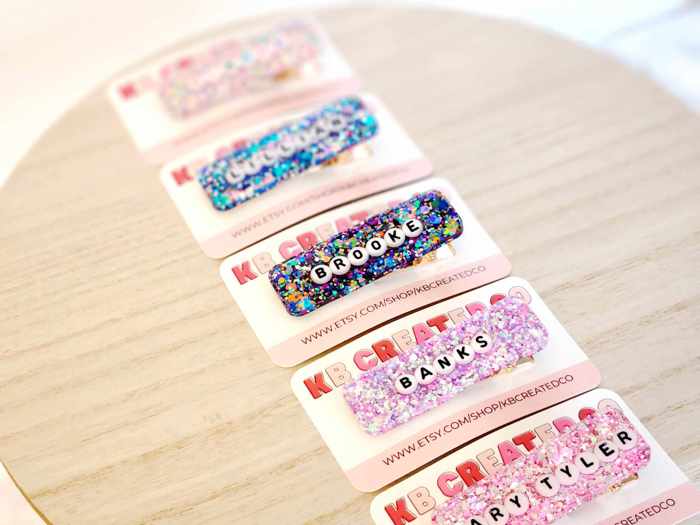 Personalized name hair cip