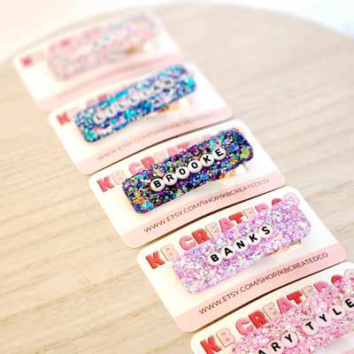 Personalized name hair cip