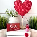  2pc. Valentine Rustic Red Heart Tree Set