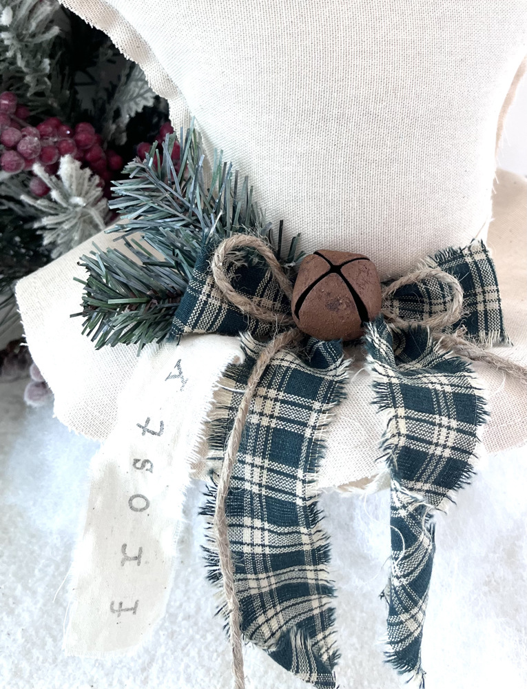 Primitive Frosty the Snowman Hat Christmas Decor