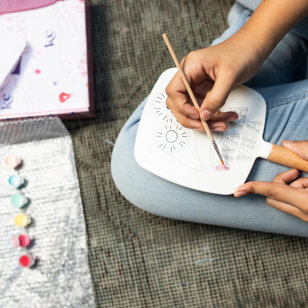 Handheld Mirror Painting Craft for Kids