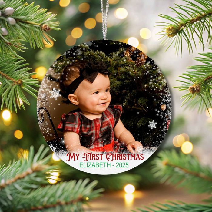Personalized Baby's First Christmas Ornament