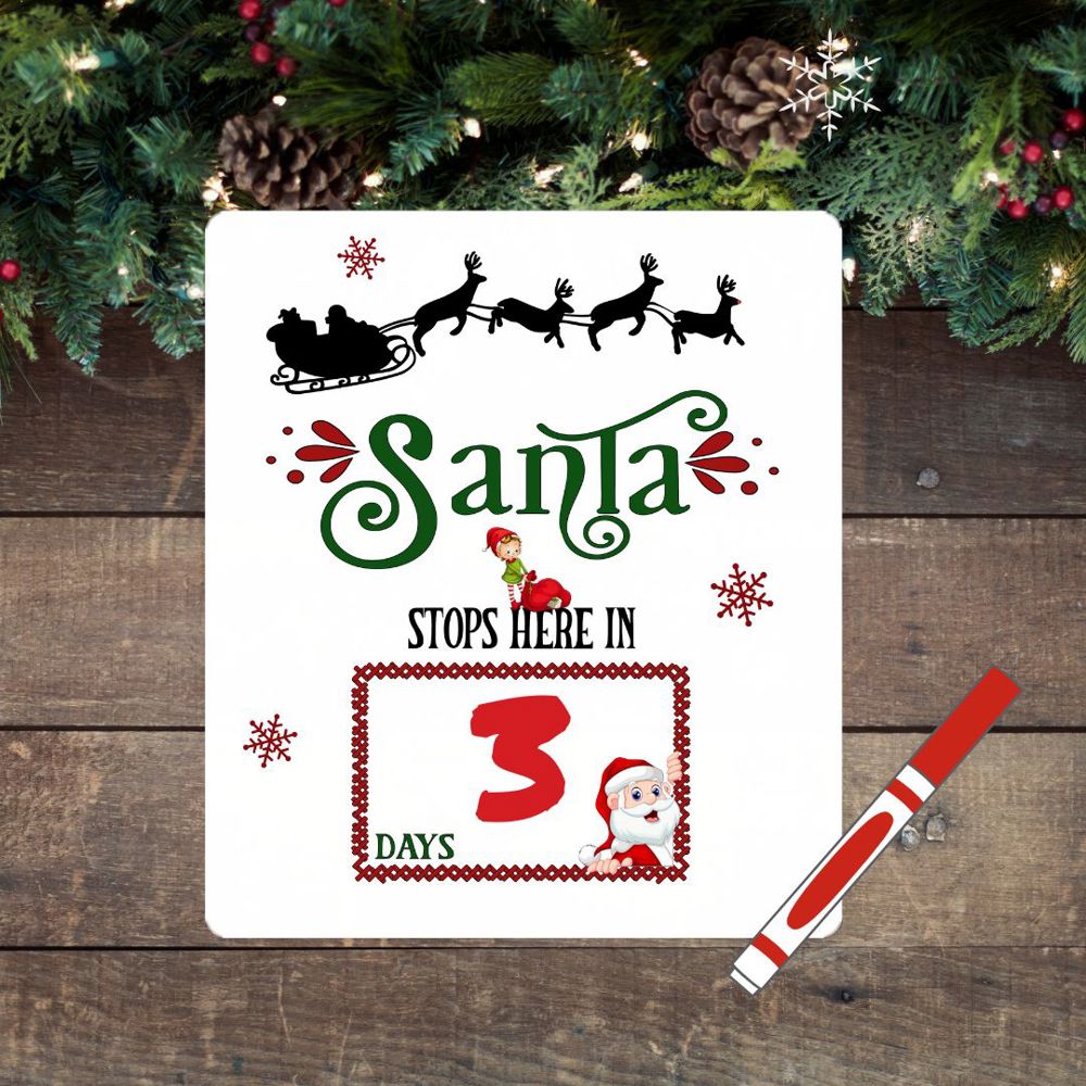 Christmas Countdown Magnets | 3 Designs