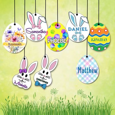 Personalized Easter Basket Tags | 8 Designs