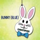Bunny (Blue) Personalized Easter Basket Tags | 8 Designs