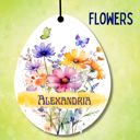 Flowers Personalized Easter Basket Tags | 8 Designs