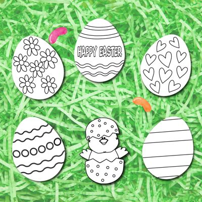 Easter Egg Craft Magnets | Pack of 6