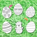  Easter Egg Craft Magnets | Pack of 6