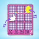 Purple Gingham Easter Tic Tac Toe Game | 2 Designs