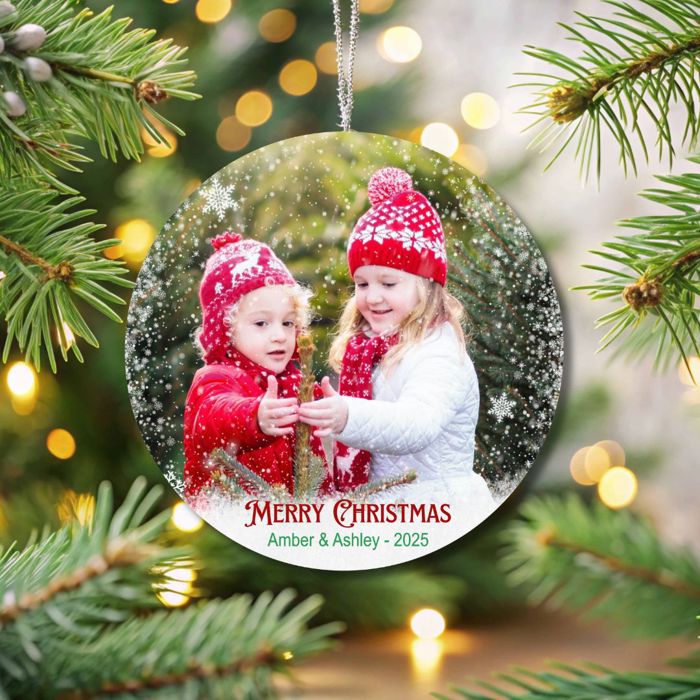 Personalized Merry Christmas Ornament