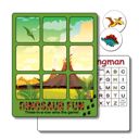 Dinosaurs Acrylic Tic Tac Toe & Hangman Board Game | 5 Designs