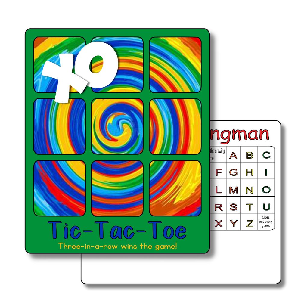 Acrylic Tic Tac Toe & Hangman Board Game | 5 Designs