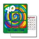 Swirl Acrylic Tic Tac Toe & Hangman Board Game | 5 Designs