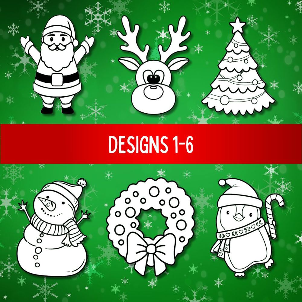 Christmas Craft Magnets | Pack of 6