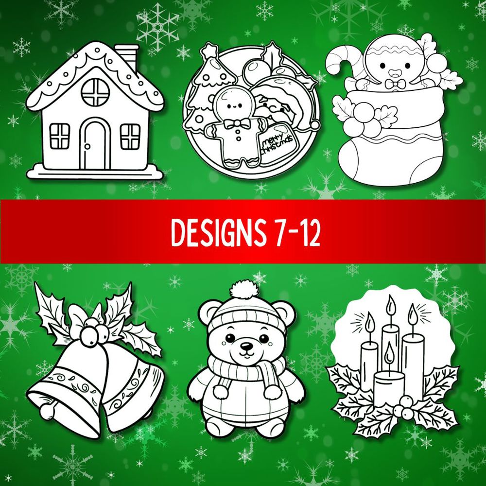 Christmas Craft Magnets | Pack of 6