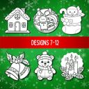  Christmas Craft Magnets | Pack of 6