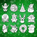  Christmas Craft Magnets | Pack of 6