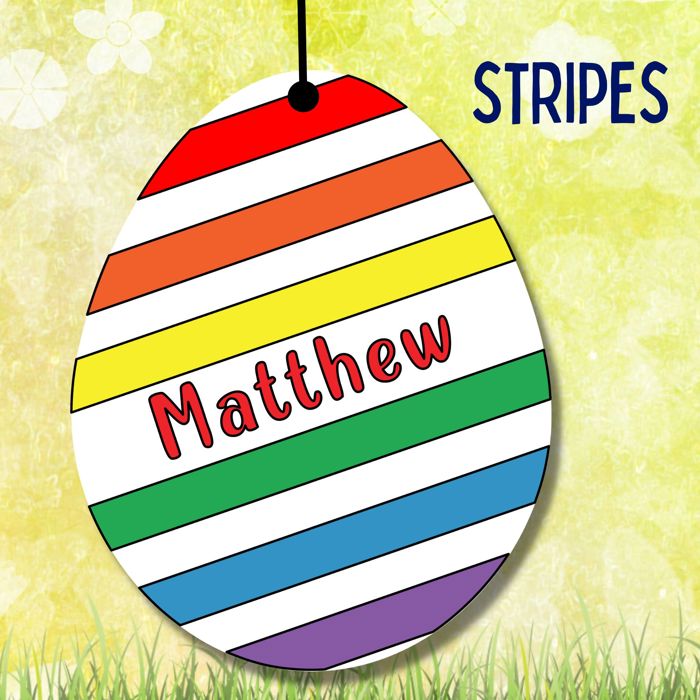 Personalized Easter Basket Tags | 8 Designs