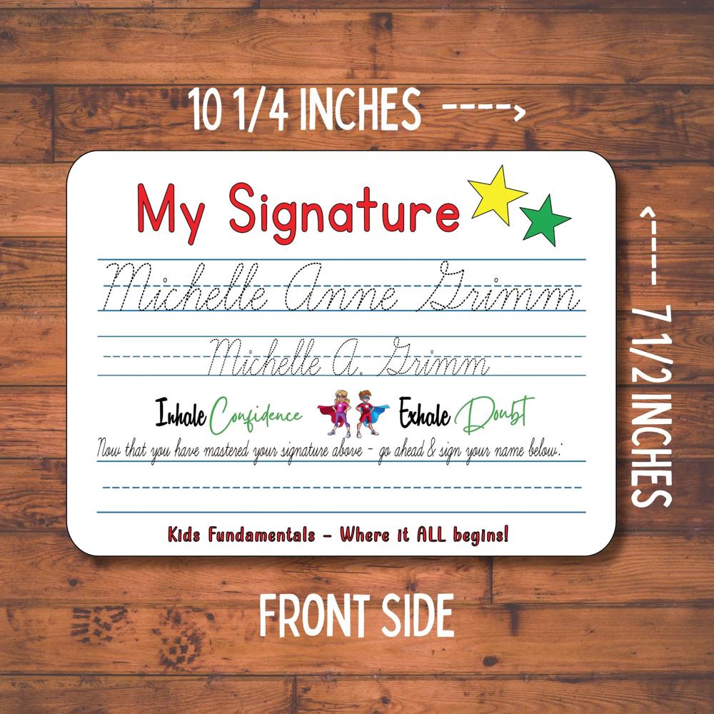 Cursive Handwriting Practice Board