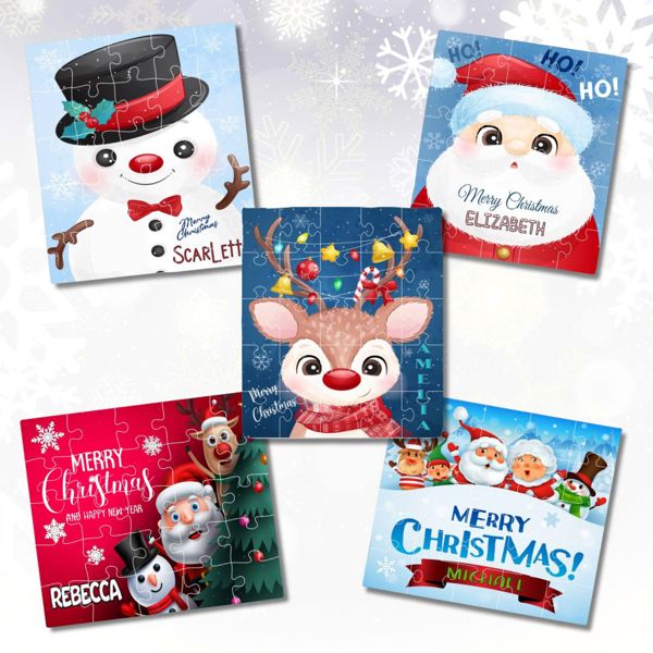 Personalized Christmas Puzzles | 5 Designs