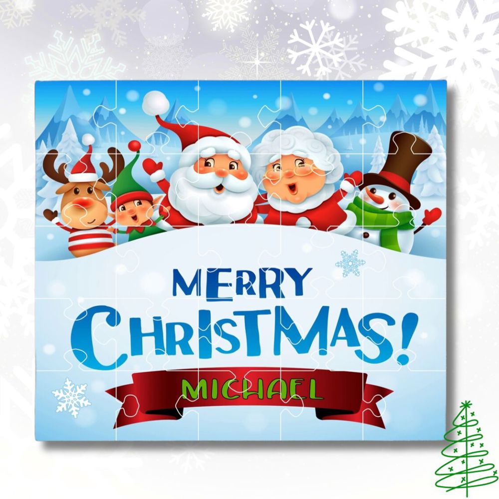 Personalized Christmas Puzzles | 5 Designs